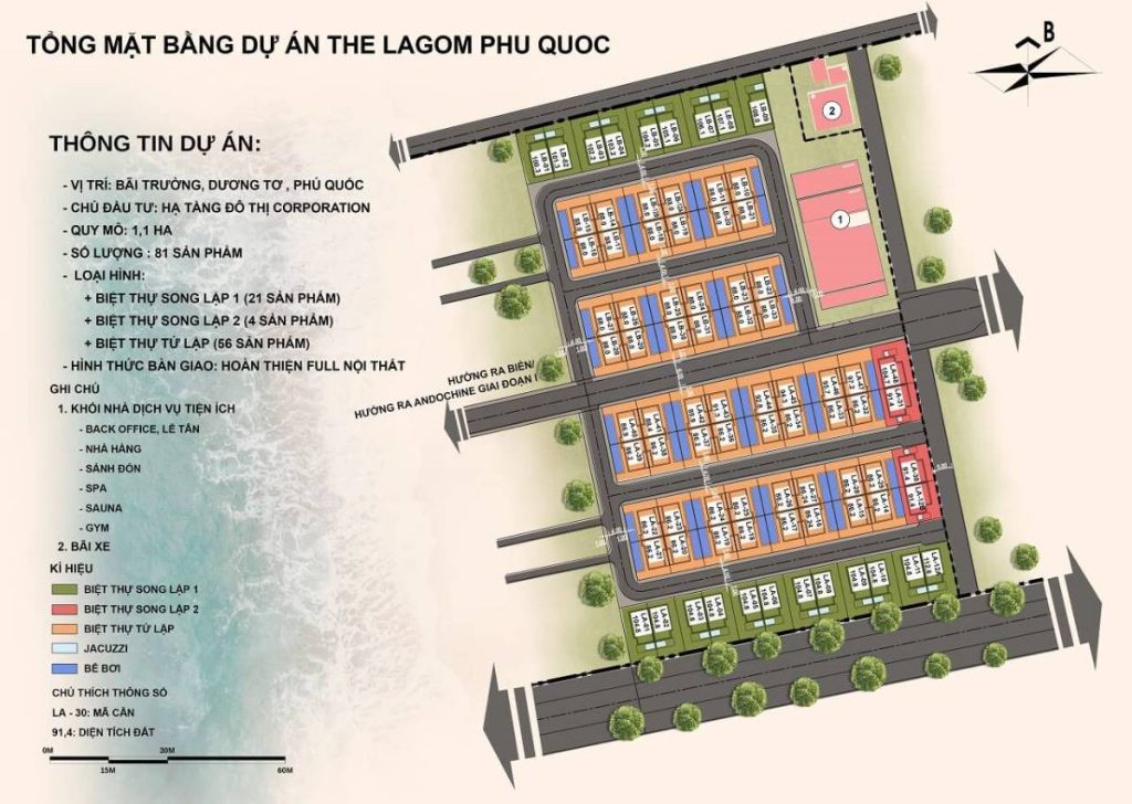 Quy mô dự án The Lagom Phú Quốc